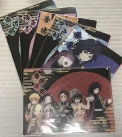 鬼滅の刃　森永製菓　クリアファイル　炭治郎　禰豆子　善逸　伊之助　義勇