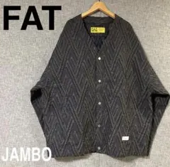 【希少】FAT エフエーティー　カーディガン　ネイビー　 JAMBOサイズ