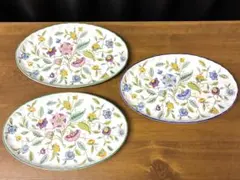 3枚まとめて　MINTON　ミントン　ハドンホール　楕円型　プレート