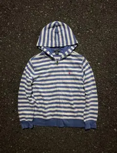 00s RalphLauren ボーダー ジップパーカー y2k 平成