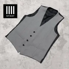 ほぼ未使用 スーツセレクト リバーシブル ジレ ベスト Y6 グレー ブラック