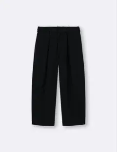 【新品未使用】GU バレルレッグスラックス 標準丈 ブラック S ジーユー