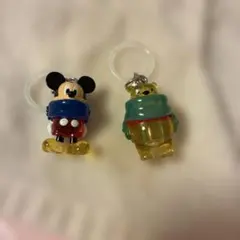 ディズニー ミッキー プーさんめじるしアクセサリー　2個セット　ウインターのサムネイル