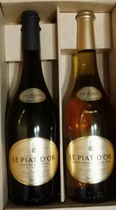 古酒　希少品　LE PIAT D'OR 赤白ワイン 2本セット 750mlのサムネイル