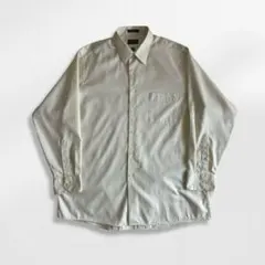 80〜90’s ARROW シャツ サテン キナリ アイボリー XLのサムネイル