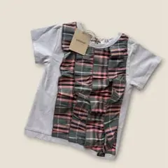 新品 Gemeaux チェック柄フリルTシャツ 120センチのサムネイル
