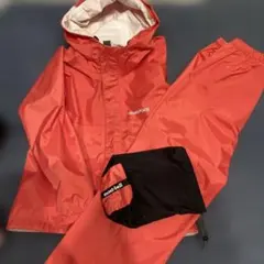 美品！mont-bell レインスーツ(上下セット) 110センチ