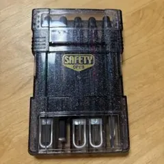 彫刻刀セット 5本組 SAFETY OPENケース入り　中古