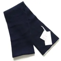 【タグ付】白田のカシミヤ カシミヤ100% マフラー ネイビー 紺 日本製