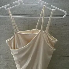 【apres jour clair】カップ付リブレイヤードキャミ
