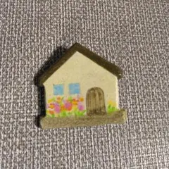 ハンドメイド ブローチ 家