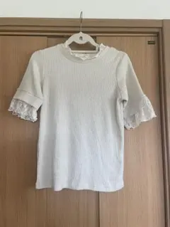 mysa closet レース切替 リブ 半袖 トップスのサムネイル