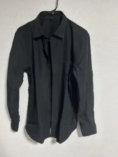 黑色 長袖襯衫 L