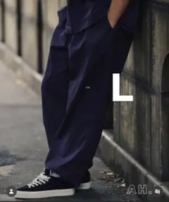 ファミマ A.H ルーズパンツ ネイビー L