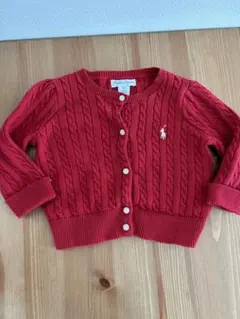 Ralph Lauren 赤 カーディガン