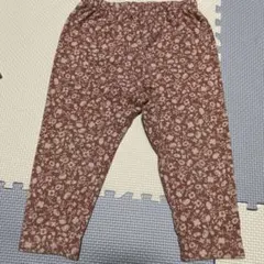 ユニクロ　花柄 90cm レギンス　10分丈