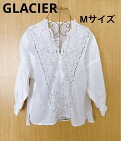 【GLACIER】　グラシア　トップス　ブラウス　ホワイト　新品未使用　タグ付き