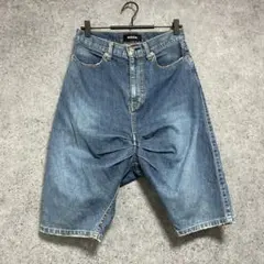 ZUCCA サルエル　デニム　シワ加工　デニムパンツ　S