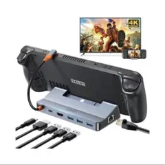 Steam Deck Switch Rog 多機能 ドックスタンド 6in1