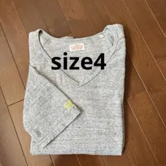 ハリウッドランチマーケット 七分袖Tシャツ　グレー　size4
