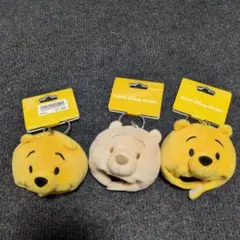 新品　ディズニーリゾート　ファンキャップ　キーチェーン プー　３個セット