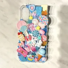 iPhone16ケース　ホイップデコ　スイーツデコ　デコ電　平成