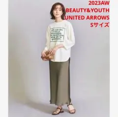 ほぼ新品＊BEAUTY&YOUTH UNITED ARROWSサテンスカートkⅰ