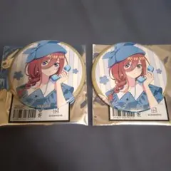 五等分の花嫁　mixx garden カフェ　中野三玖　BIG 缶バッジ 2点