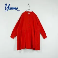 yarmo ギャザーチュニックシャツ チェリートマト レッド オレンジ ヤーモのサムネイル