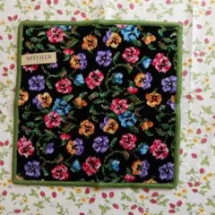 【新品】FEILER 花柄タオルハンカチ 約25cm