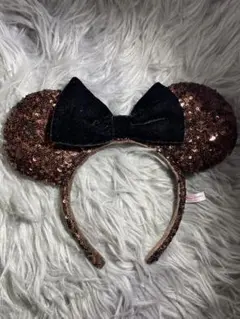 ディズニーカチューシャ　スパンコールミニー