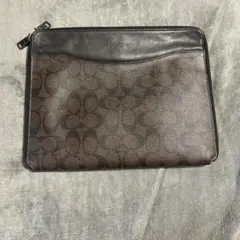 COACH クラッチバッグ ブラウン