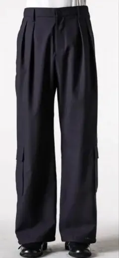 irenisa 25ss Two Tucks Wide Cargo Pants