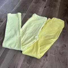 AMPERSAND キッズ パンツ 2本セット イエロー