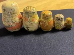 猫のファミリー マトリョーシカ 5体セット