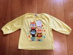アンパンマン イエロー スモック　100cm　遊び着　保育園　幼稚園　入園