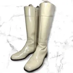 極美品✨t.inaba レインブーツ 防水 サイドファスナー 25㎝