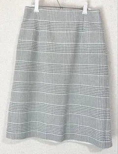 【NATURAL BEAUTY BASIC】スカート チェックグレー系 S