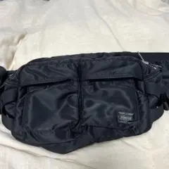 【値下】【美品】ポーター 吉田カバン タンカー ウエストバッグ ナイロン 黒
