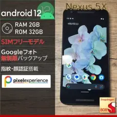 【Android12】Nexus 5X 32GB アイス SIMフリー