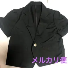 最終お値下げ　新品　半袖　ジャケット　ブラック　ローリーズファームのサムネイル