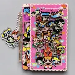 パワパフ　シャカシャカアクリルノート　シール帳バインダー　A7