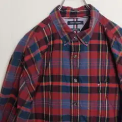 トミーヒルフィガー 長袖シャツ BDシャツ チェック柄 マルチカラー