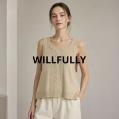willfullyコットン ニットベストのサムネイル