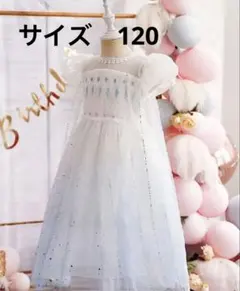 (新品未使用)精霊エルサ風ドレス　サイズ　120