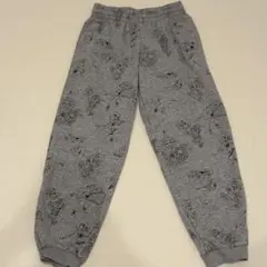 adidas × Disney 総柄スウェットパンツ 140cm グレー