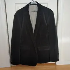 コムサイズム/COMME CA ISM メンズ ベロア ジャケット 黒 Мサイズ