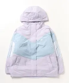 adidas カラーブロックダウンジャケット パープルのサムネイル