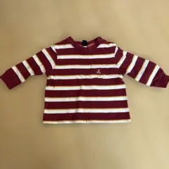 baby GAP 赤・白・黄ストライプ Tシャツ 80 キッズ服