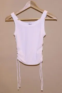 PRINCESS POLLY リブタンクトップ ホワイト